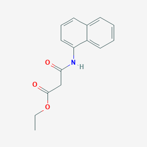 molecular formula C15H15NO3 B8311285 Ethyl alpha-naphthylcarbamoylacetate 