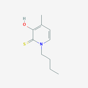 molecular formula C10H15NOS B8311307 1-Butyl-3-hydroxy-4-methylpyridine-2-thione 