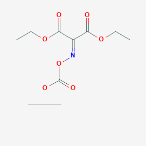 molecular formula C12H19NO7 B8311313 Diethyl 2-tert-butoxycarbonyloxyiminomalonate 