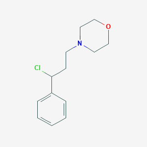 molecular formula C13H18ClNO B8311340 4-(3-Chloro-3-phenylpropyl)morpholine 