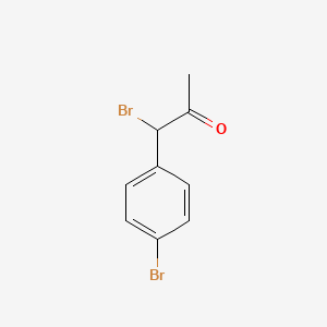molecular formula C9H8Br2O B8311347 1-Bromo-1-(4-bromophenyl)propan-2-one 