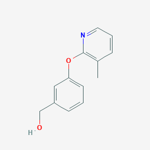 molecular formula C13H13NO2 B8311439 (3-(3-Methylpyridin-2-yloxy)phenyl)methanol 