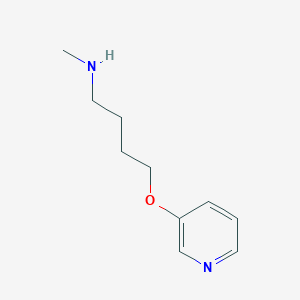 molecular formula C10H16N2O B8311493 Methyl(4-(3-pyridyloxy)butyl)amine 