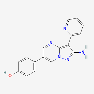 4-(2-Amino-3-pyridin-2-yl-pyrazolo[1,5-a]pyrimidin-6-yl)-phenol