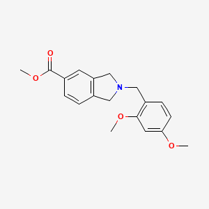 molecular formula C19H21NO4 B8311817 2-(2,4-dimethoxybenzyl)-2,3-dihydro-1H-isoindole-5-carboxylic acid methyl ester 