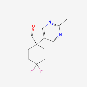 1-(4,4-Difluoro-1-(2-methylpyrimidin-5-yl)cyclohexyl)ethanone