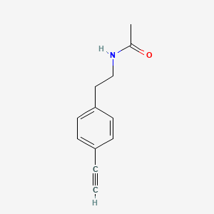 molecular formula C12H13NO B8311877 N-(4-Ethynylphenethyl)acetamide 