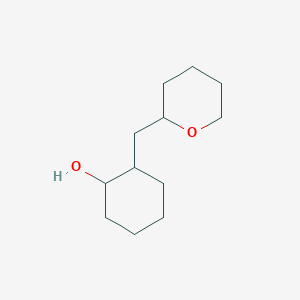 molecular formula C12H22O2 B8311879 2-[(tetrahydro-2H-pyran-2-yl)methyl]cyclohexanol 