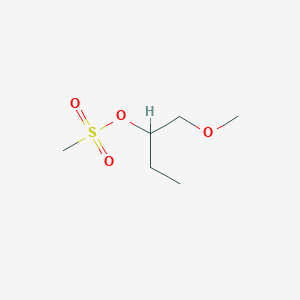 molecular formula C6H14O4S B8311911 (+/-)-1-Methoxy-2-butanol Methanesulfonate 