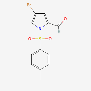 molecular formula C12H10BrNO3S B8311932 4-Bromo-2-formyl-n-p-tosylpyrrole 
