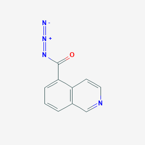 molecular formula C10H6N4O B8311933 Isoquinoline-5-carbonyl azide 
