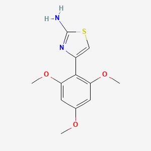 molecular formula C12H14N2O3S B8311977 4-(2,4,6-Trimethoxyphenyl)thiazol-2-amine 