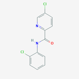 molecular formula C12H8Cl2N2O B8311983 5-chloro-N-(2-chlorophenyl)pyridine-2-carboxamide 
