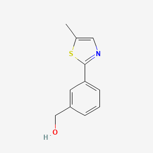 molecular formula C11H11NOS B8312101 (3-(5-Methylthiazol-2-yl)phenyl)methanol 