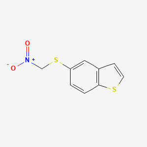 molecular formula C9H7NO2S2 B8312109 5-(Nitromethylthio)benzo[b]thiophene 