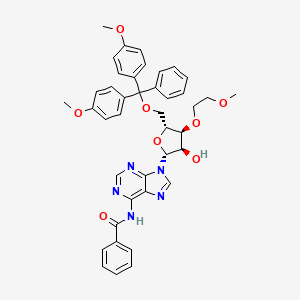 molecular formula C41H41N5O8 B8312136 N6-Benzoyl-5'-O-(4,4'-dimethoxytrityl)-3'-O-(2-methoxyethyl)adenosine 