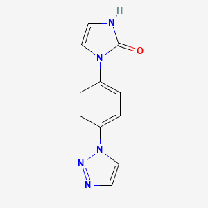 1-[4-(1H-1,2,3-triazol-1-yl)phenyl]-2(1H,3H)-imidazolone