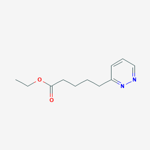 molecular formula C11H16N2O2 B8312161 Ethyl 5-(pyridazin-3-yl)pentanoate 