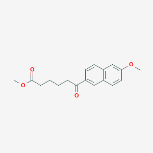 molecular formula C18H20O4 B8312180 Methyl 6-(6-methoxy-2-naphthyl)-6-oxohexanoate 