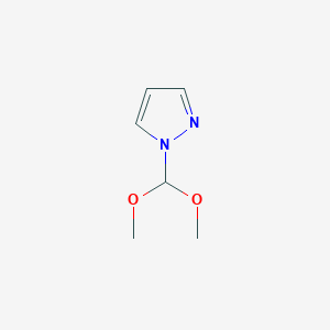 molecular formula C6H10N2O2 B8312207 1-(Dimethoxymethyl)-pyrazole 