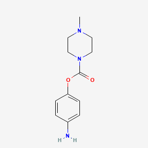 4-Methyl-piperazine-1-carboxylic acid 4-amino-phenyl ester