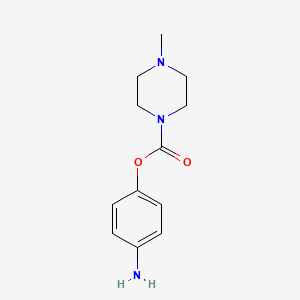 molecular formula C12H17N3O2 B8312220 (4-aminophenyl) 4-methylpiperazine-1-carboxylate 