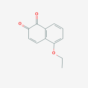 molecular formula C12H10O3 B8312272 5-Ethoxy-[1,2]naphthoquinone 