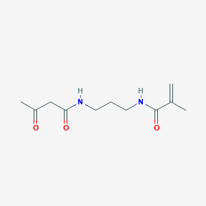 molecular formula C11H18N2O3 B8312298 n-(3-Acetoacetamidopropyl)methacrylamide 