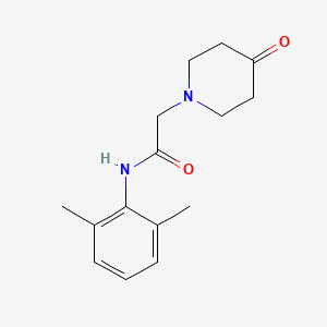 molecular formula C15H20N2O2 B8312301 1-[(2,6-Dimethylphenyl)aminocarbonylmethyl]-4-piperidone 