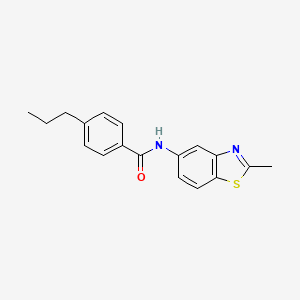 N-(2-methylbenzothiazol-5-yl)-4-propylbenzamide