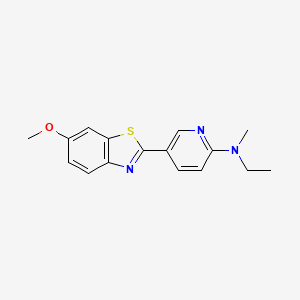 N-ethyl-5-(6-methoxy-1,3-benzothiazol-2-yl)-N-methylpyridin-2-amine