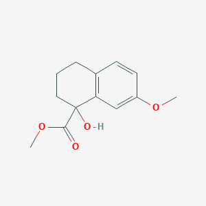 1-Hydroxy-7-methoxytetralin-1-yl-carboxylic acid, methyl ester