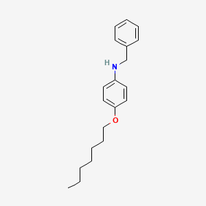 Benzyl(4-heptyloxyphenyl)amine