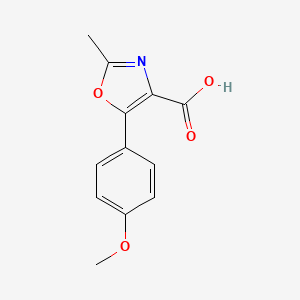 molecular formula C12H11NO4 B8312464 5-(4-Methoxy-phenyl)-2-methyl-oxazole-4-carboxylic acid 