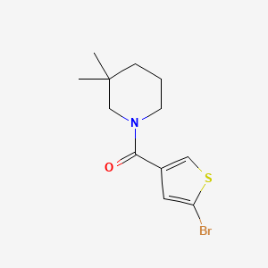 molecular formula C12H16BrNOS B8312479 (5-Bromo-thiophen-3-yl)-(3,3-dimethyl-piperidin-1-yl)-methanone 