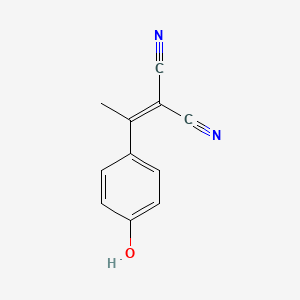 molecular formula C11H8N2O B8312488 p-(2,2-Dicyano-1-methylvinyl)phenol 