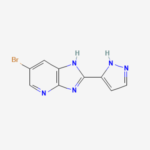 6-Bromo-2-(1H-pyrazol-3-yl)-3H-imidazo[4,5-b]pyridine