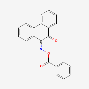 molecular formula C21H13NO3 B8312595 9,10-Phenanthrene-dione-9-benzoyl-oxime 