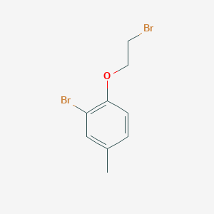 molecular formula C9H10Br2O B8312596 2-Bromo-1-(2-bromoethoxy)-4-methylbenzene 