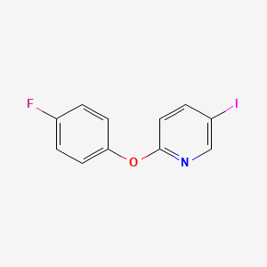 2-(4-Fluoro-phenoxy)-5-iodo-pyridine