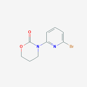 molecular formula C9H9BrN2O2 B8312691 3-(6-Bromopyridin-2-yl)-1,3-oxazinan-2-one 