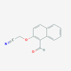 molecular formula C13H9NO2 B8312751 [(1-Formyl-2-naphthyl)oxy]acetonitrile 