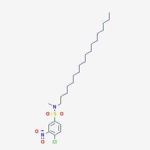 B8312844 4-Chloro-N-methyl-3-nitro-N-octadecylbenzene-1-sulfonamide CAS No. 26093-36-7