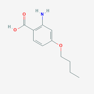 molecular formula C11H15NO3 B8313034 2-Amino-4-butoxybenzoic acid 
