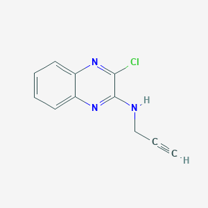 molecular formula C11H8ClN3 B8313063 2-Chloro-3-(propargylamino)quinoxaline 