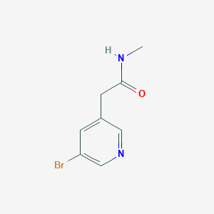 molecular formula C8H9BrN2O B8313066 2-(5-Bromo-pyridin-3-yl)-N-methyl-acetamide 