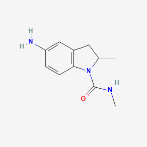 5-Amino-2-methyl-2,3-dihydro-indole-1-carboxylic acid methylamide