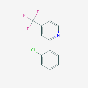 molecular formula C12H7ClF3N B8313242 2-(2-Chlorophenyl)-4-(trifluoromethyl)pyridine 