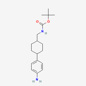 tert-Butyl {[trans-4-(4-aminophenyl)cyclohexyl]methyl}carbamate