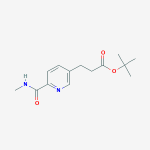 Tert-butyl 3-(6-(methylcarbamoyl)pyridin-3-yl)propanoate